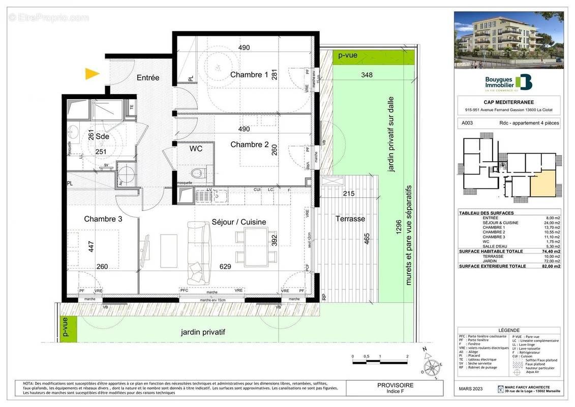 Appartement à LA CIOTAT