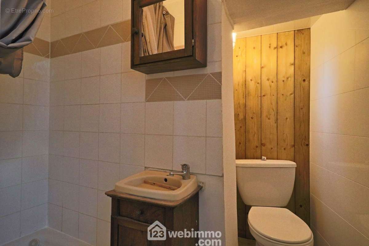 Salle d&#039;eau avec WC. - Appartement à POITIERS