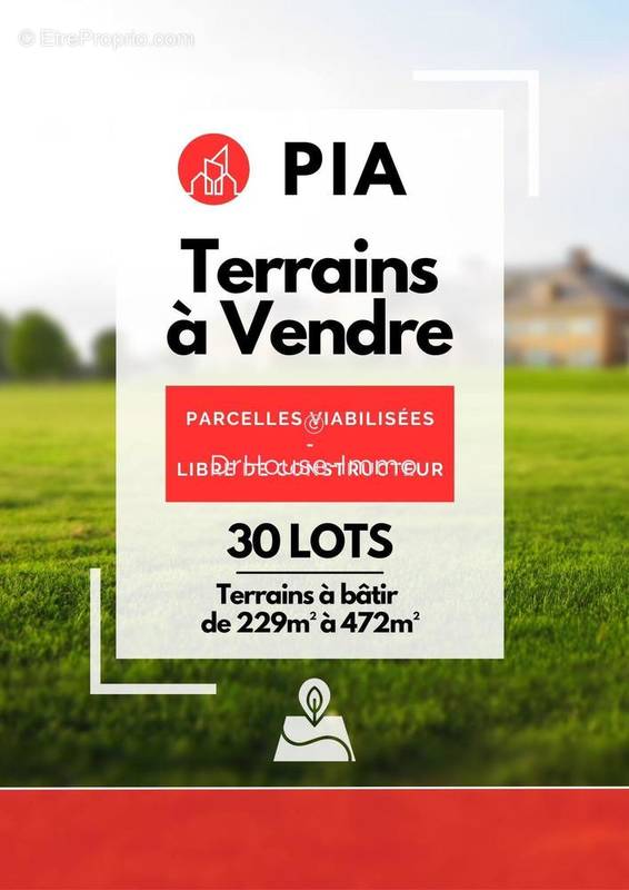 Terrain à PIA