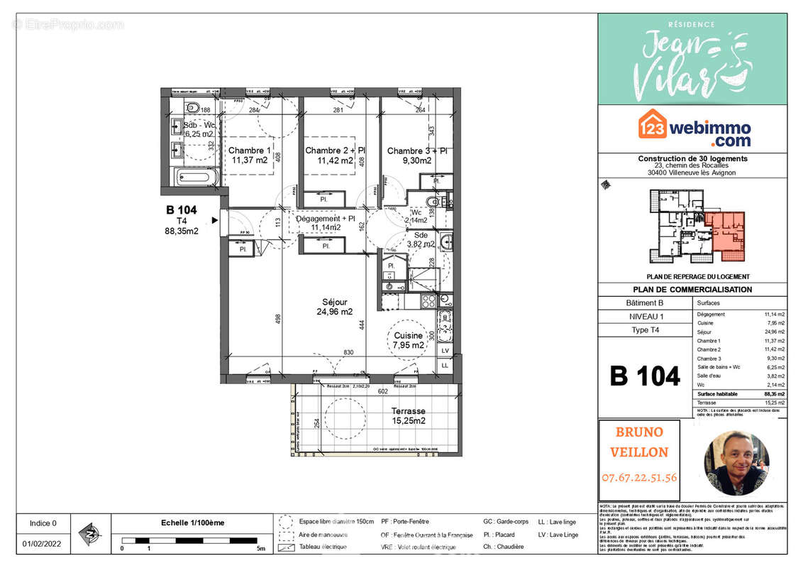 Appartement à VILLENEUVE-LES-AVIGNON