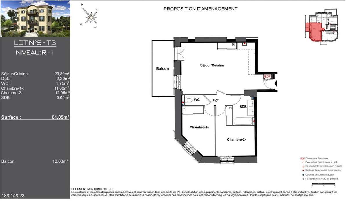 Appartement à PONT-EVEQUE