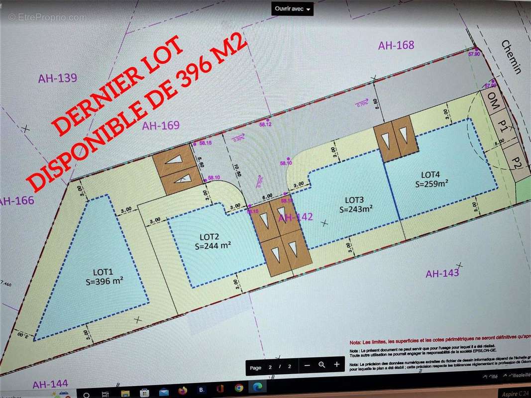 Terrain à COURNONTERRAL