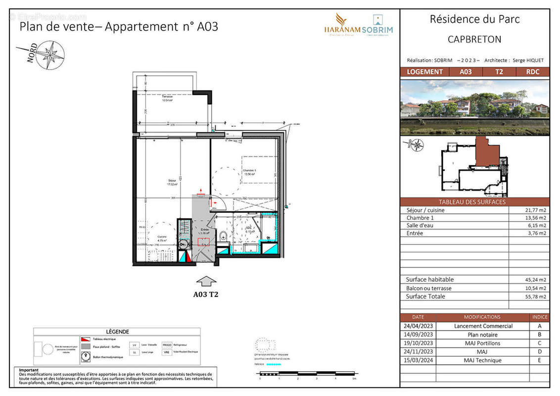 Appartement à CAPBRETON