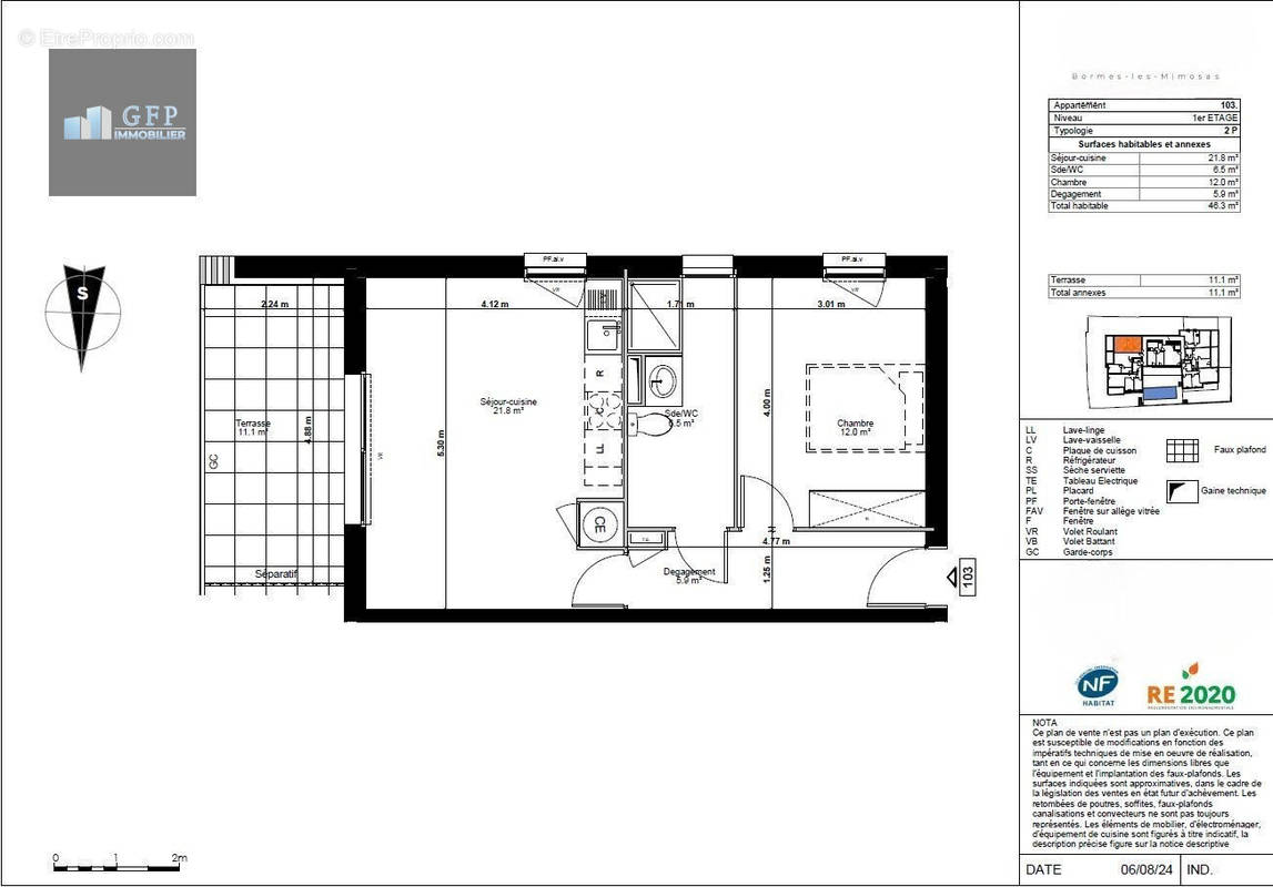 Appartement à BORMES-LES-MIMOSAS