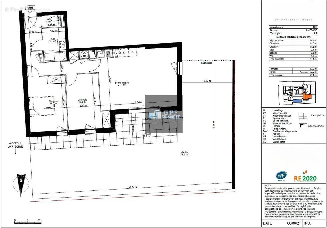 Appartement à BORMES-LES-MIMOSAS