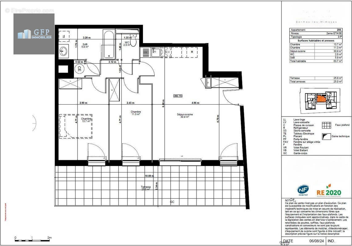 Appartement à BORMES-LES-MIMOSAS