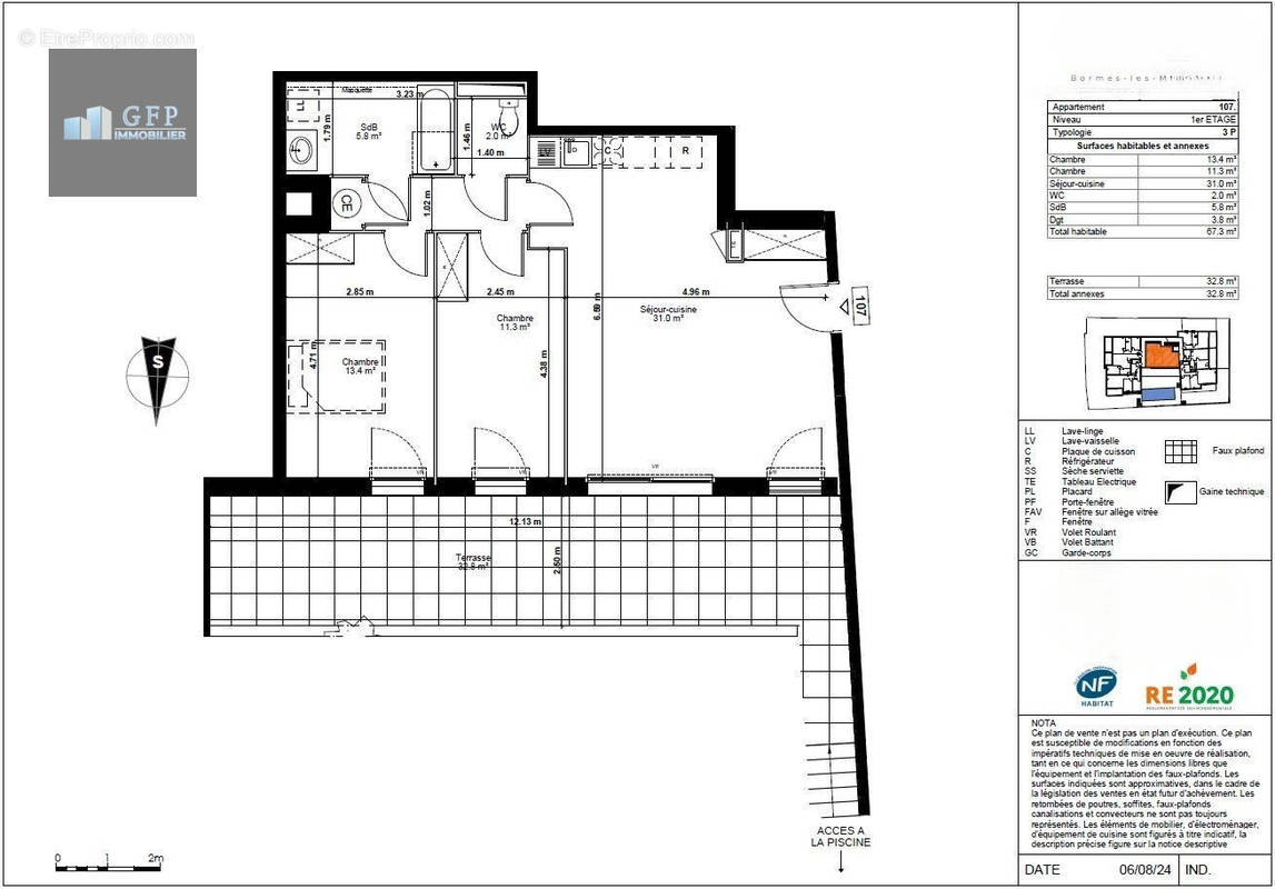 Appartement à BORMES-LES-MIMOSAS