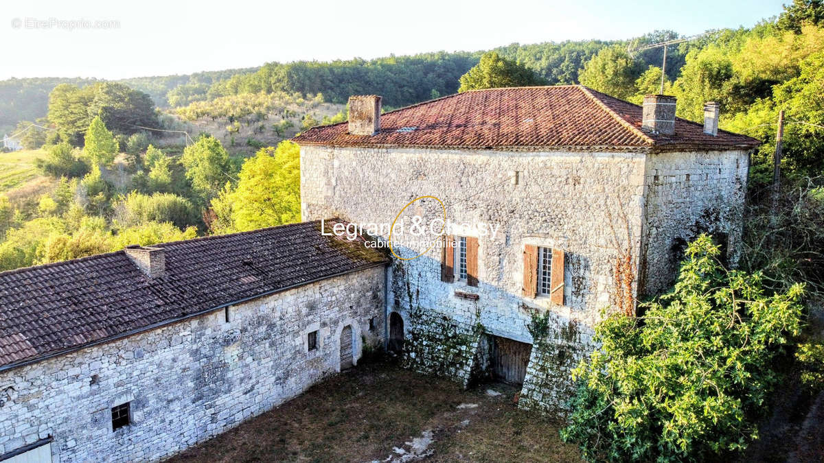 Façade arrière du château donnant sur la cour - Autre à AURADOU