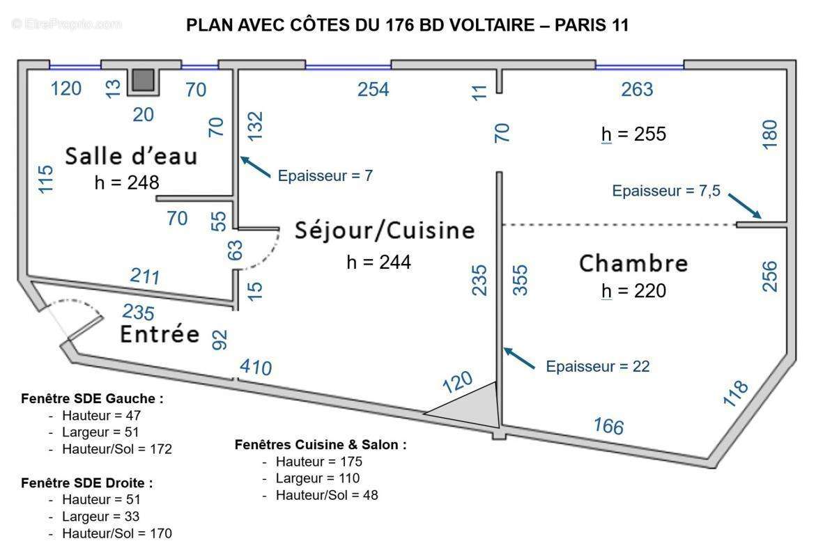 Appartement à PARIS-11E