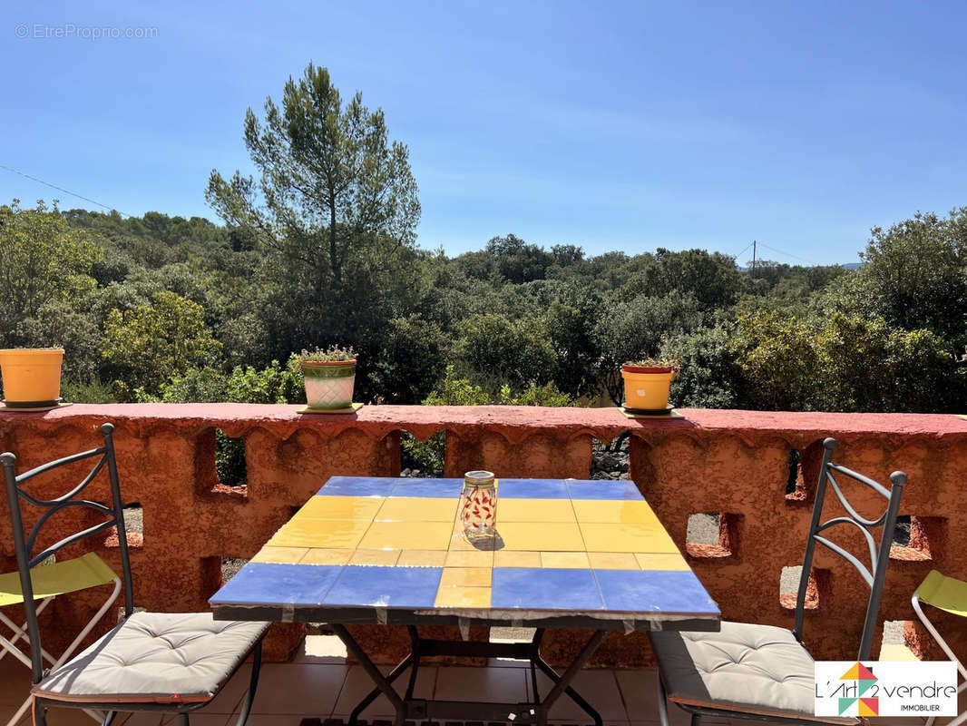 terrasse de la cuisine - Maison à SAINT-MAXIMIN-LA-SAINTE-BAUME