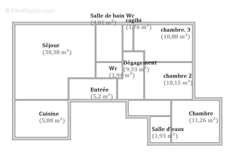 Appartement à PARIS-19E