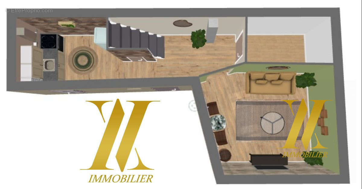 plan rdc - Maison à SAINT-MARTIN-D&#039;ABLOIS