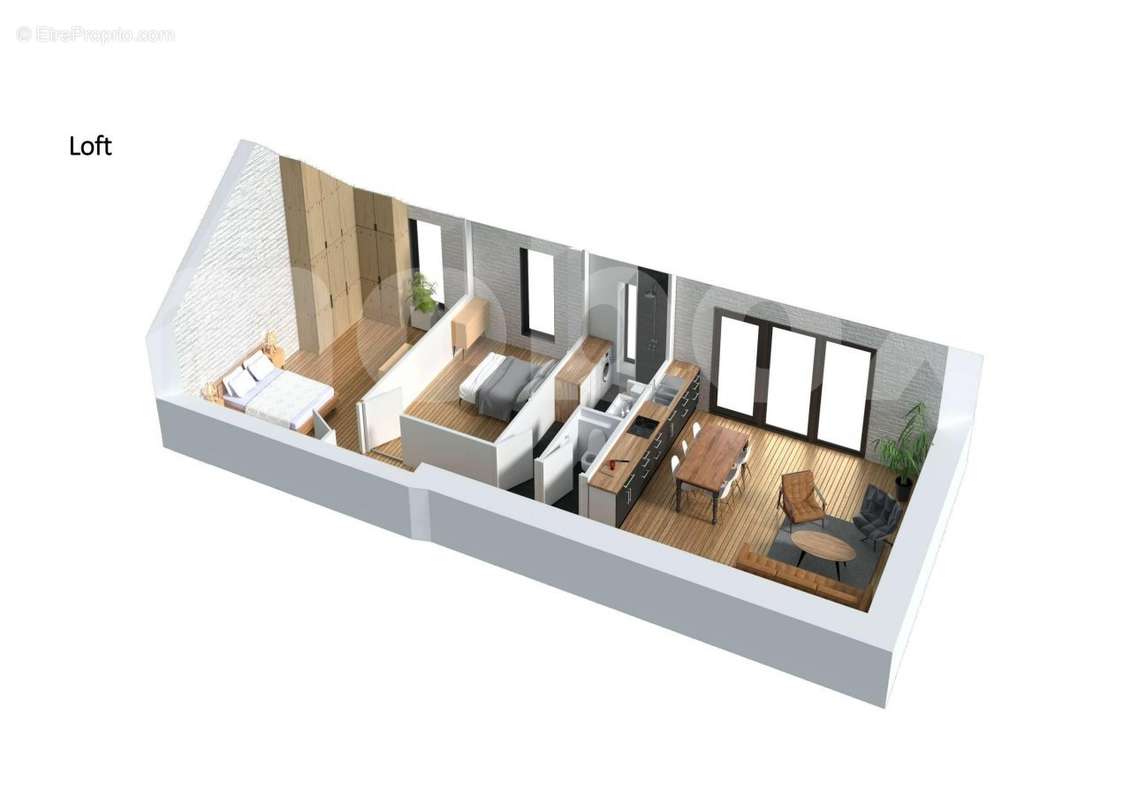 VISUEL LOFT 1ER - Appartement à SAINT-GEREON