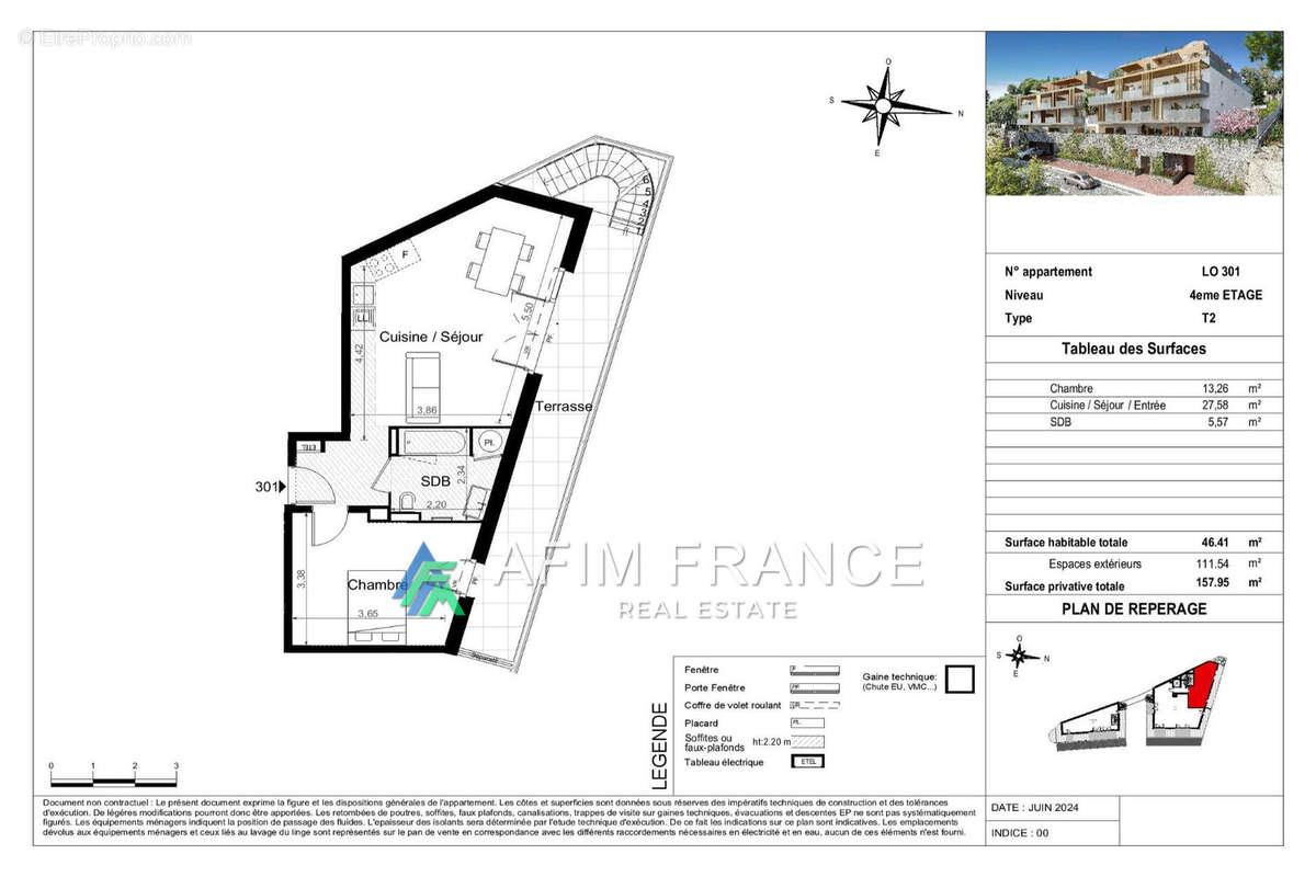 Appartement à BEAUSOLEIL