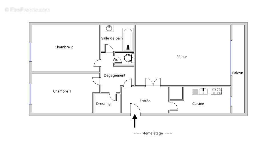 Appartement à COURBEVOIE