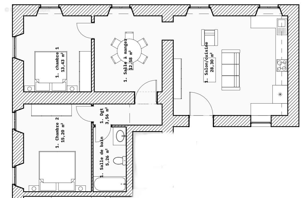 Appartement à AJACCIO