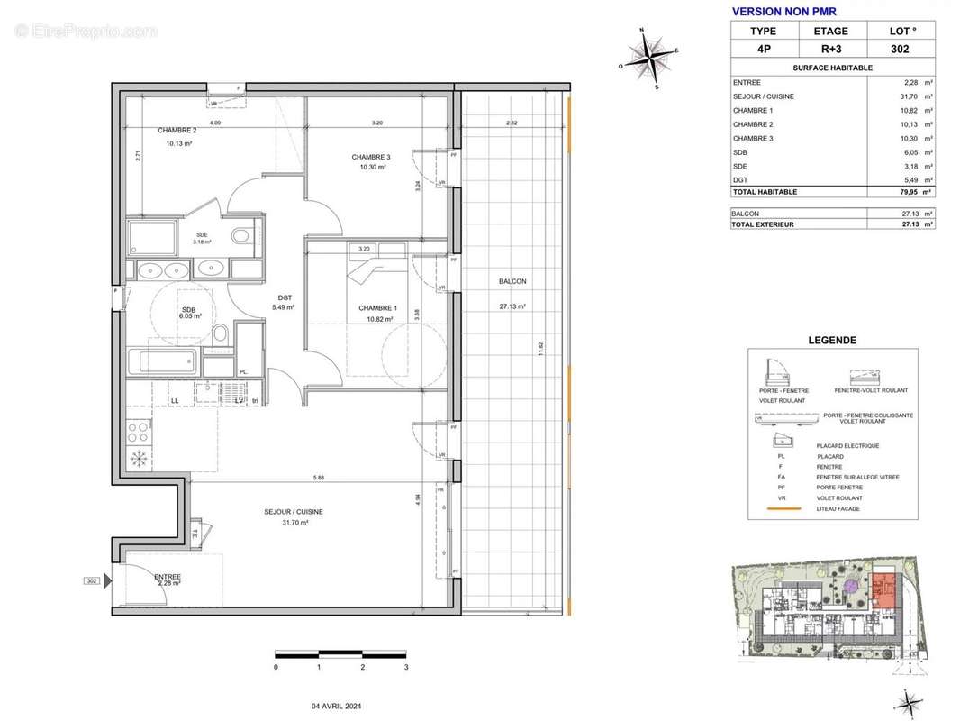 Appartement à VILLENEUVE-LOUBET