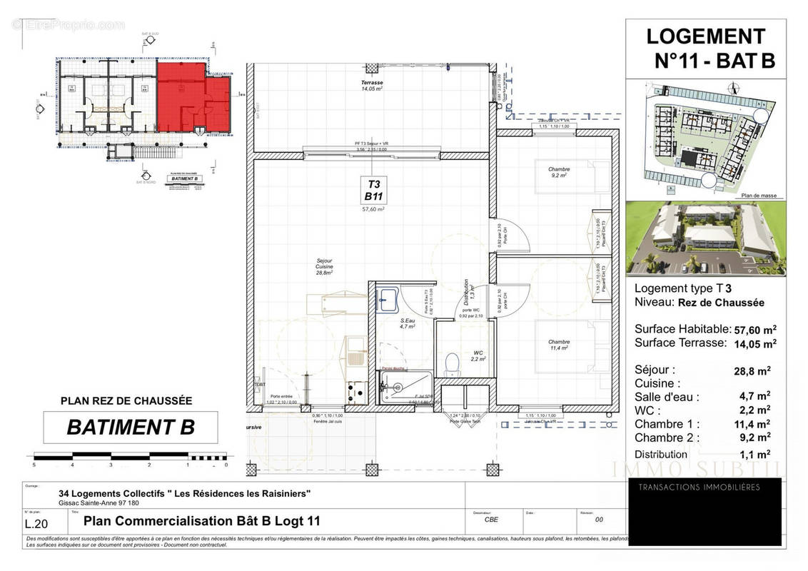 Appartement à SAINTE-ANNE