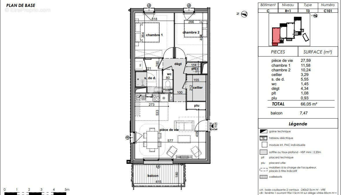 Appartement à MONTREUIL-JUIGNE