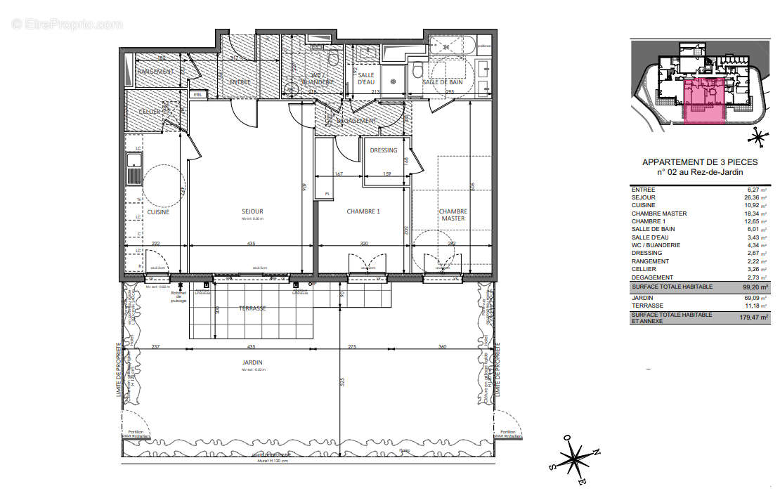 Appartement à BEAUSOLEIL