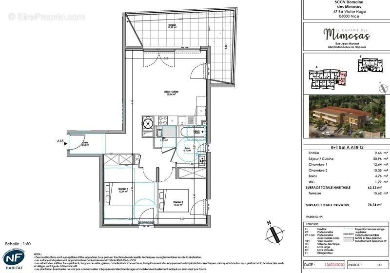 Appartement à MANDELIEU-LA-NAPOULE