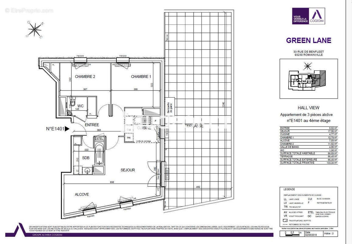 Appartement à ROMAINVILLE