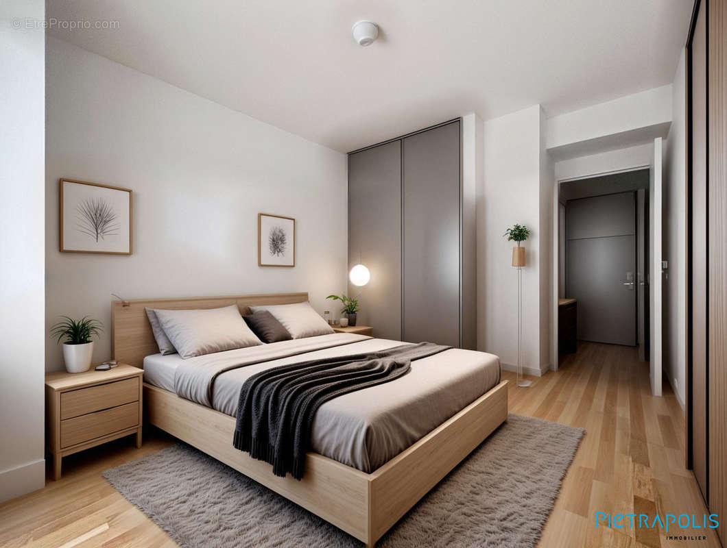 Chambre - proposition d&#039;aménagement  - Appartement à RILLIEUX-LA-PAPE