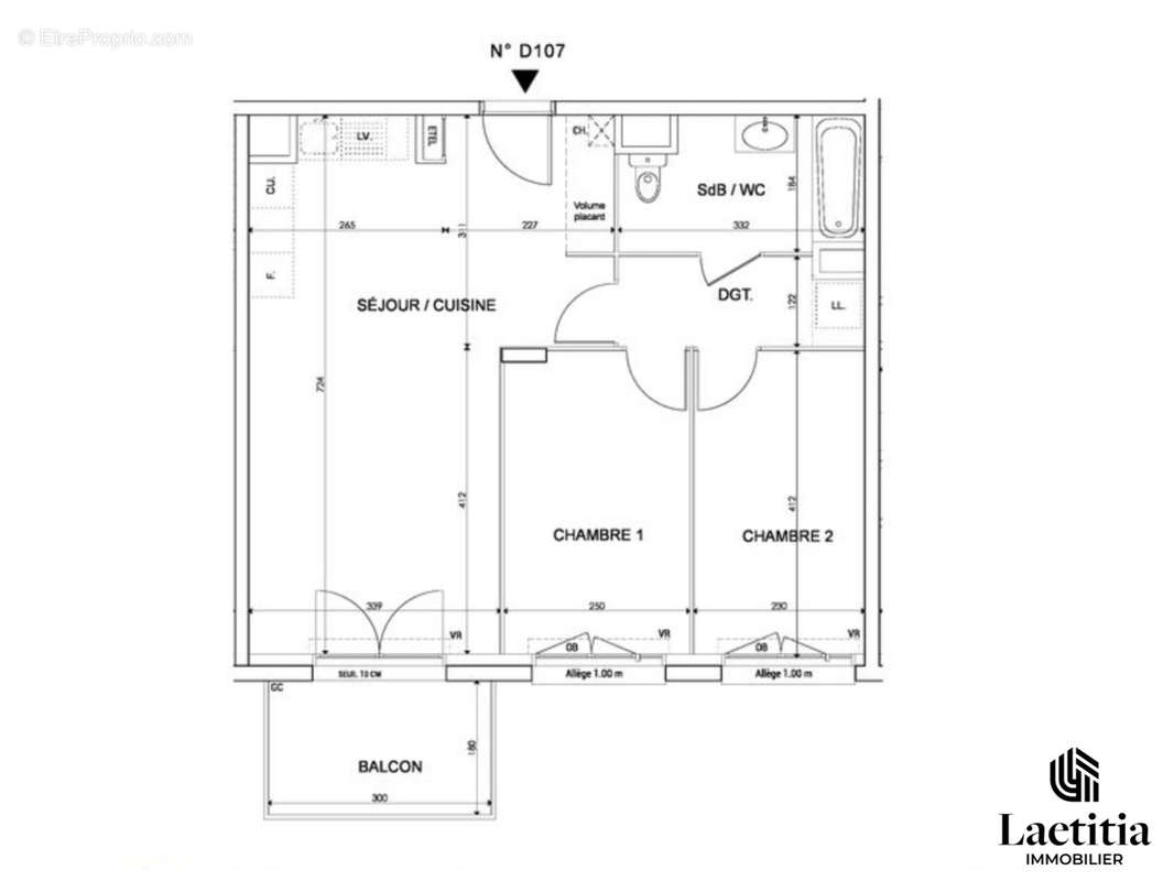 Appartement à SAINT-MAURICE-L&#039;EXIL