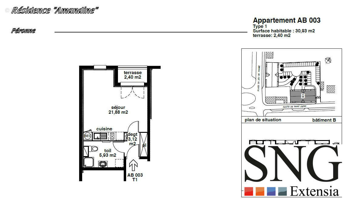 Appartement à PERONNE