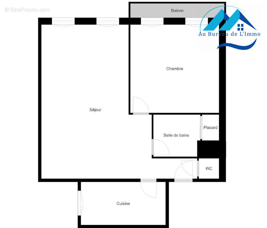 Plan - Appartement à MARSEILLE-6E