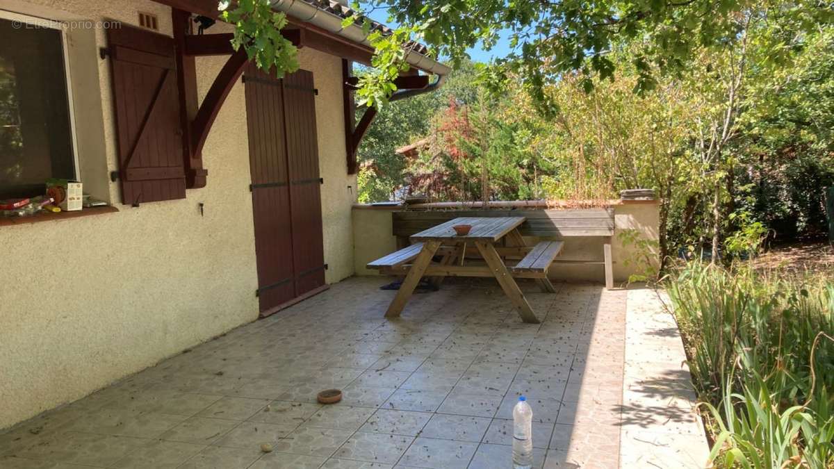 terrasse nord - Maison à CAHORS