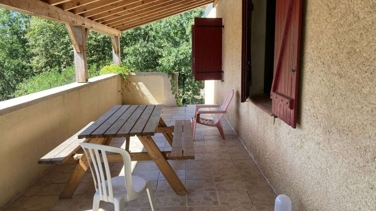 terrasse sud rdc  1 - Maison à CAHORS