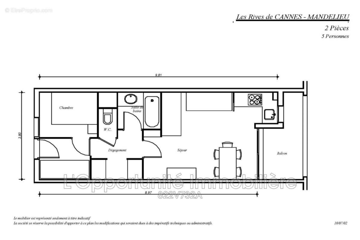 Appartement à MANDELIEU-LA-NAPOULE