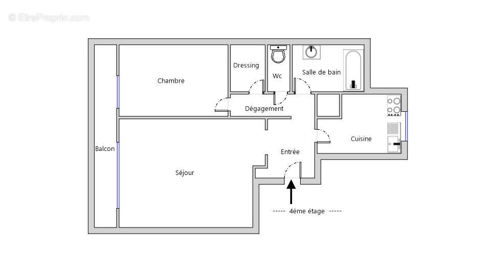 Appartement à COURBEVOIE