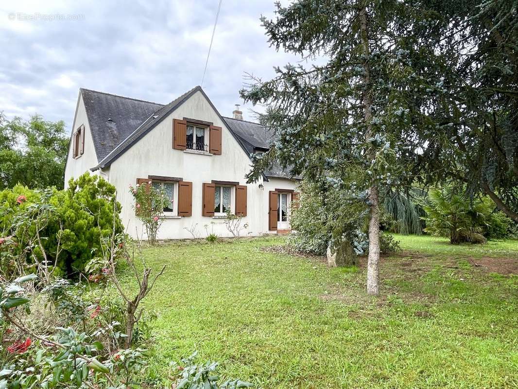 Façade avec terrain arboré - Maison à CONNERRE