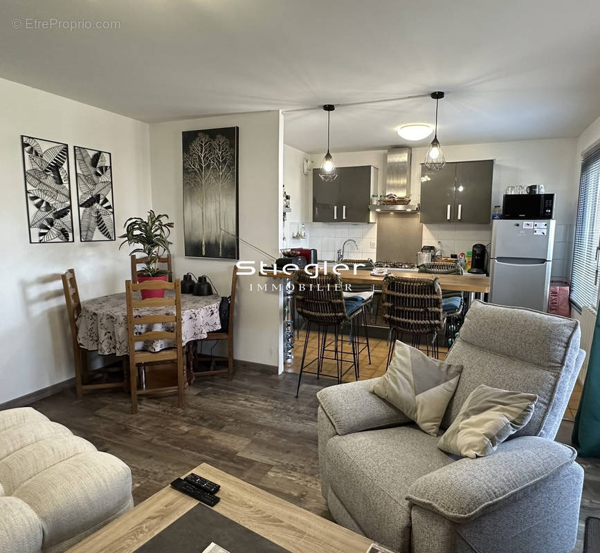 Salon-Séjour - Appartement à ILLKIRCH-GRAFFENSTADEN