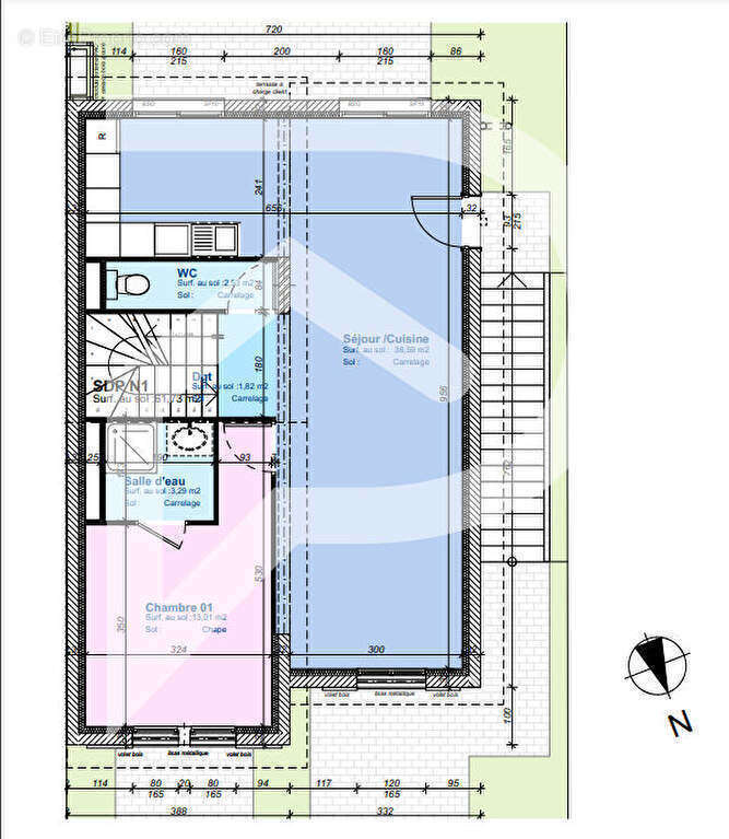 Appartement à VILLE-SUR-JARNIOUX