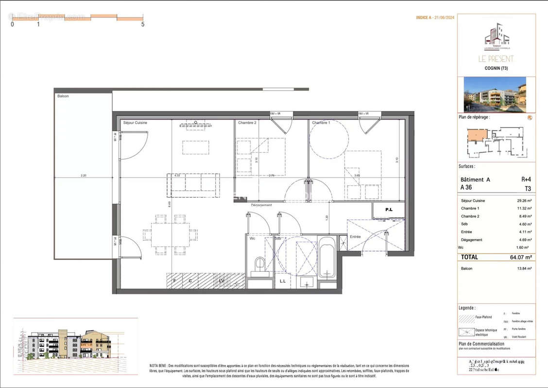 Appartement à COGNIN