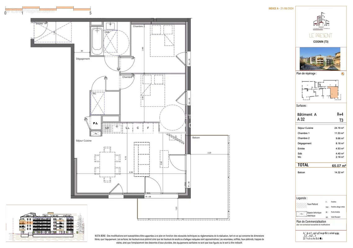 Appartement à COGNIN