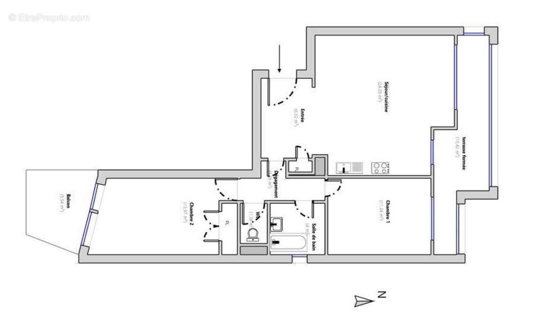 Appartement à LE CANNET