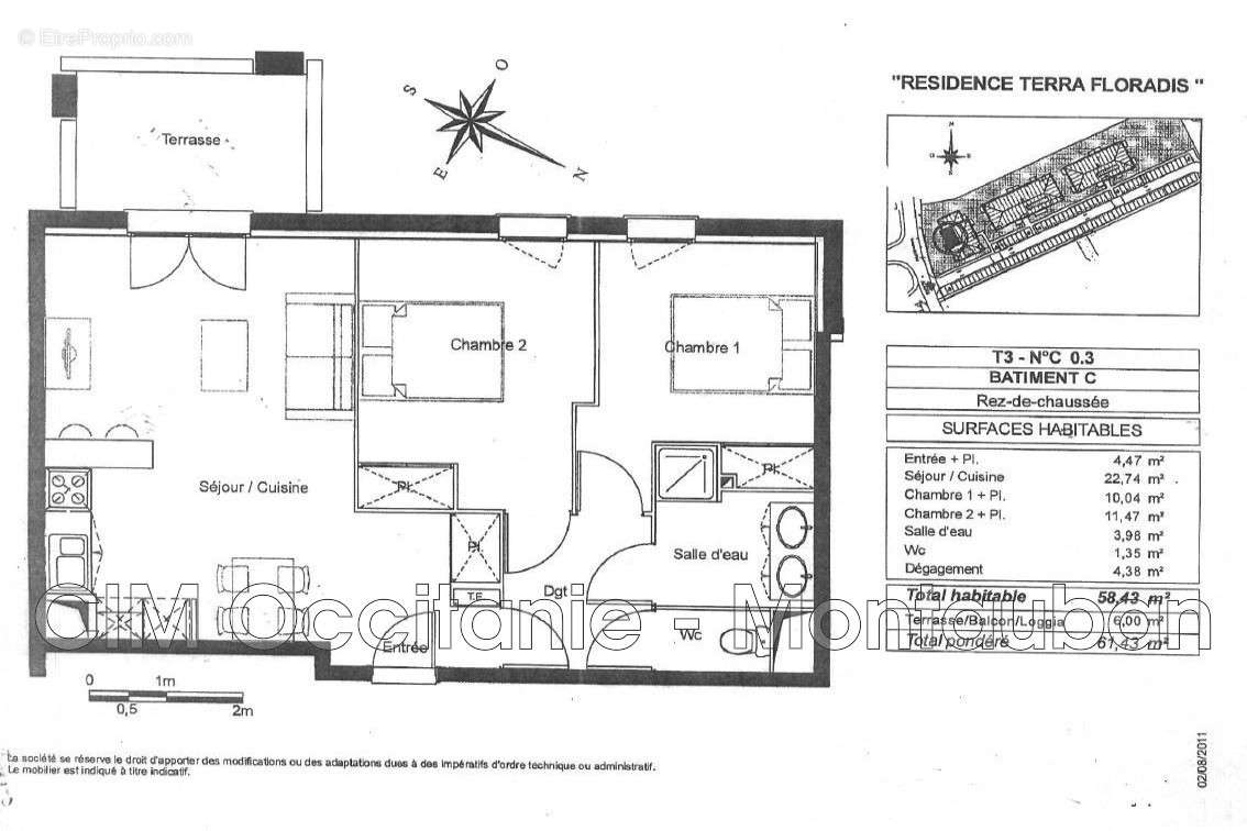 Appartement à AUCAMVILLE