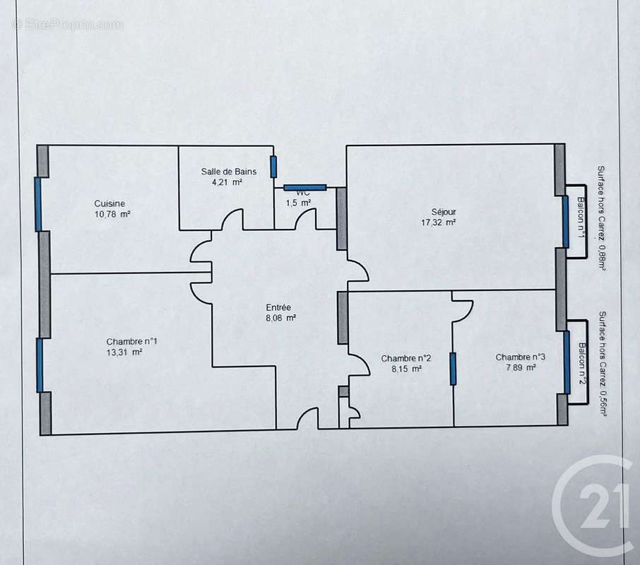 Appartement à MENTON