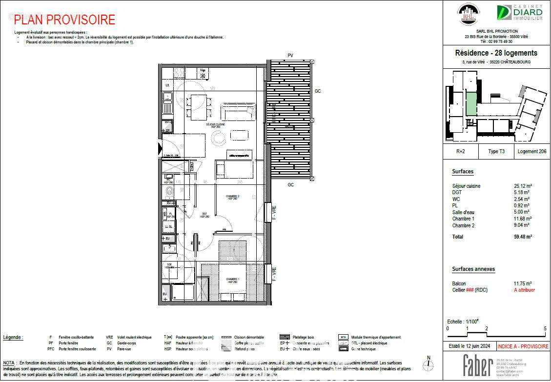 Appartement à CHATEAUBOURG