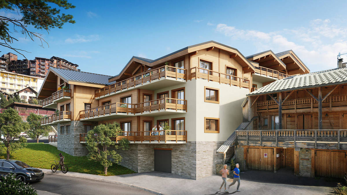 Chalet-style apartment building during the summer - Appartement à HUEZ