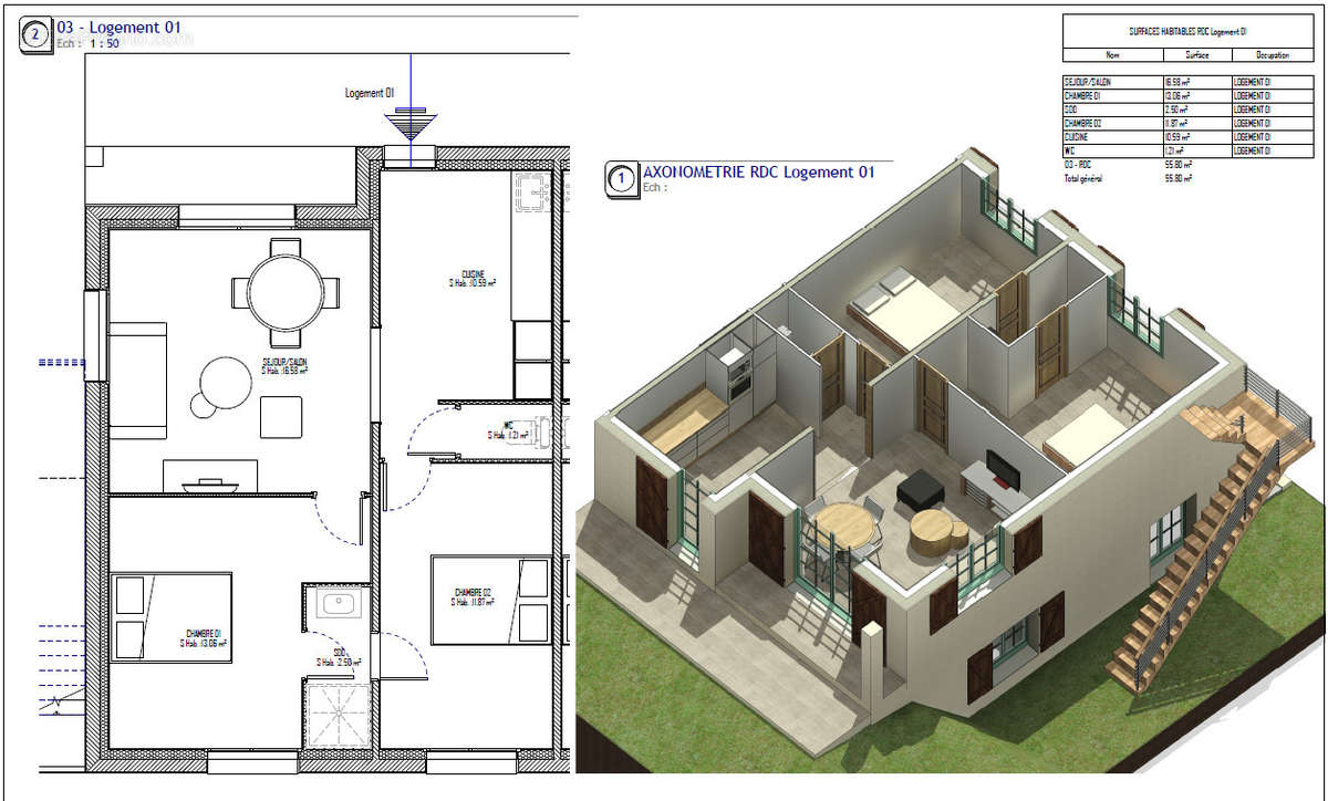 Appartement à LIMOURS