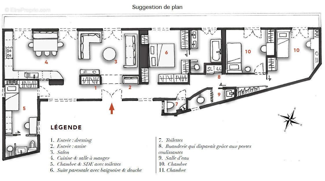 Appartement à CLICHY