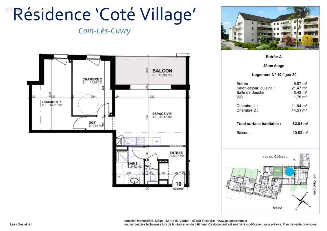 Appartement à COIN-LES-CUVRY