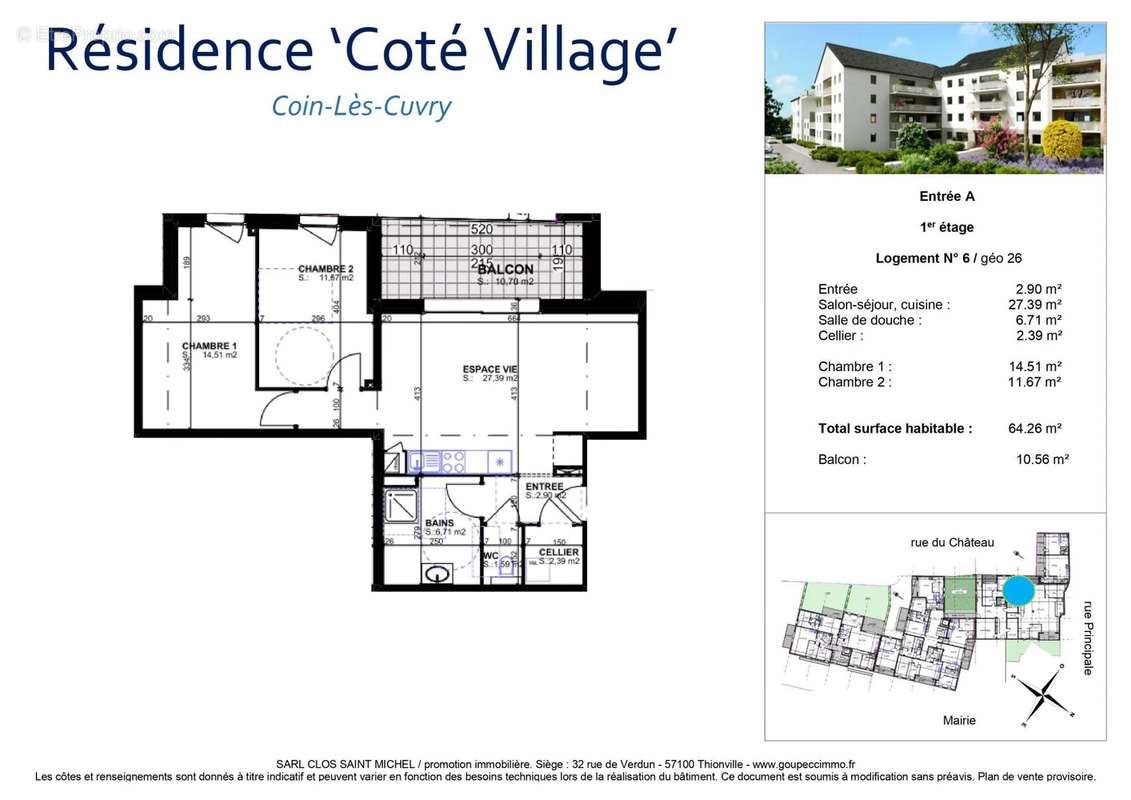 Appartement à COIN-LES-CUVRY