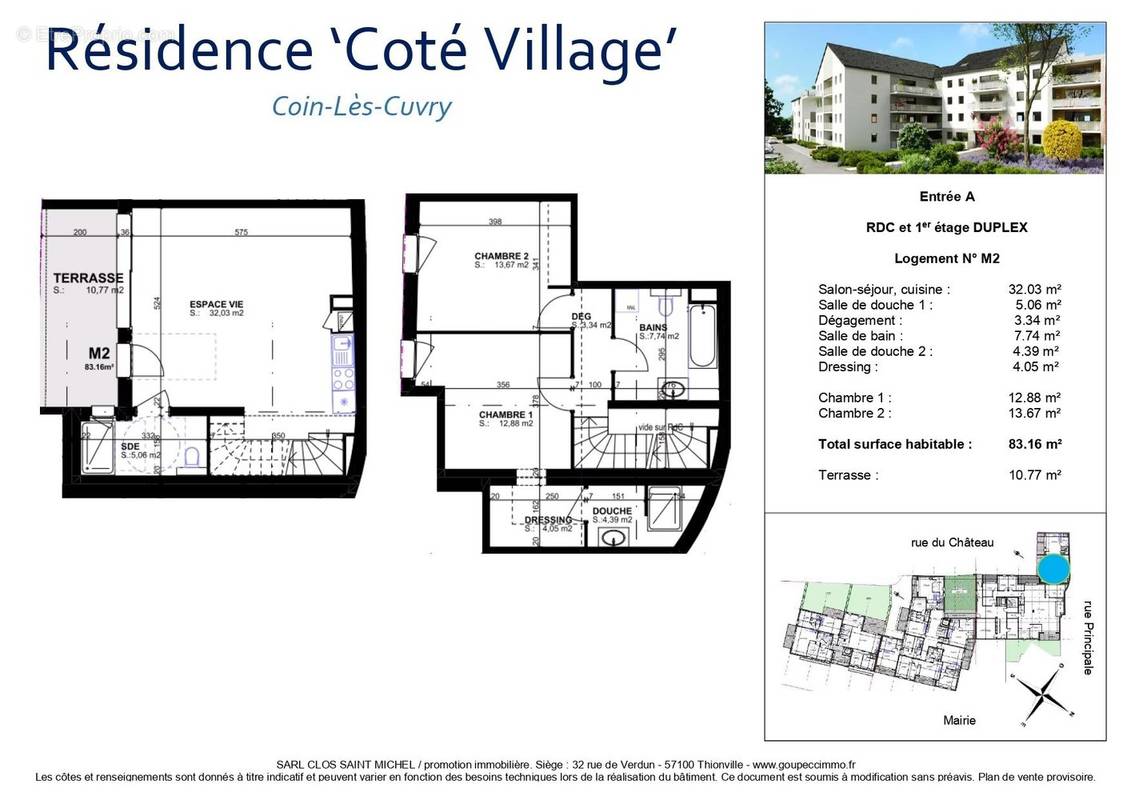 Appartement à COIN-LES-CUVRY