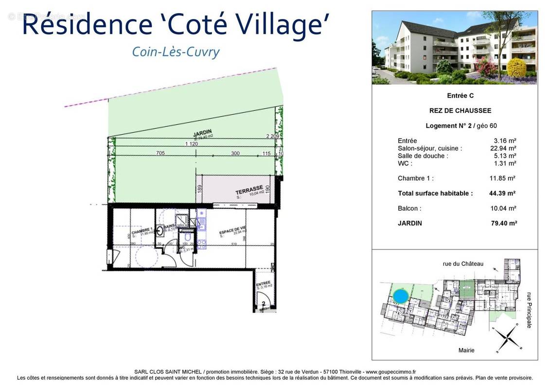 Appartement à COIN-LES-CUVRY